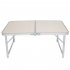  US Direct  Aluminum Alloy Folding Table in Home Use White Foldable Table 90 x 60 x 70cm white