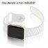  US Direct  Apple Watch Band 38mm Soft Silicone Quick Release Replacement Strap for Apple iWatch Series 1 Series 2 Silver And Fluorescent White