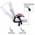  US Direct  Art Life Gaming Chair Ergonomic Racing Office Computer Game Chair Swivel Rocker E Sports Chair with Adjustable Backrest and Seat Height  Pink White 
