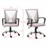  US Direct  Art Life Mid Back Office Chair Ergonomic Home Desk Chair with Lumbar Support Mordern Mesh Computer Chair Adjustable Rolling Swivel Chair  Black Red 