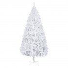  US Direct  Artificial Christmas  Tree 7ft With 950 Branches Flocking For Indoor Outdoor Holiday Decoration White