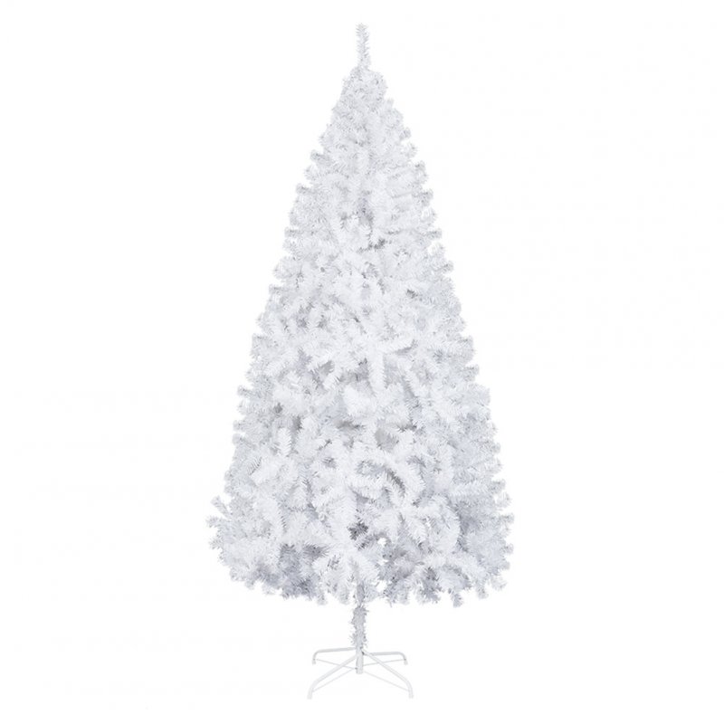 US Artificial Christmas  Tree 7ft With 950 Branches Flocking For Indoor Outdoor Holiday Decoration White