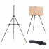  US Direct  Artist Iron Folding Easel With Carry Bag Portable Lightweight Easel For Drawing Sketching Painting Black