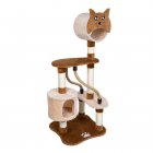 US ASYPETS Cat Activity Tree 50”Multi-Level Wooden Pet Furniture