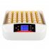  US Direct  Automatic  Incubator American Standard Abs Transparent 56 Eggs Incubator For Household Laboratory White