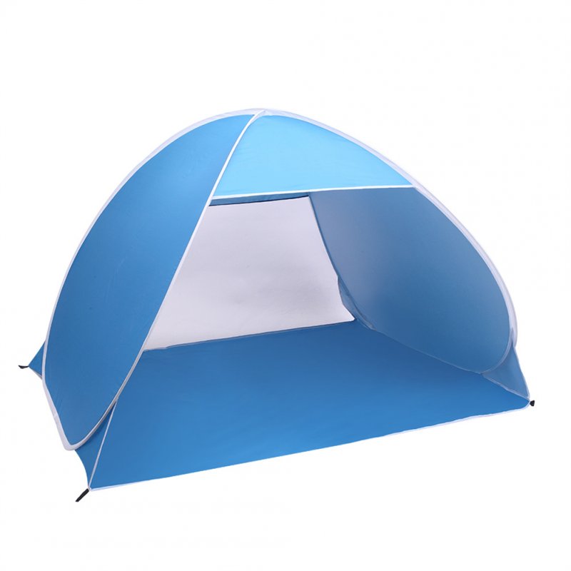 [US Direct] Automatic Opening Camping  Tent Beach Shelter Sunscreen Tent For Outdoor Fishing Activities Blue