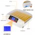  US Direct  Automatic Poultry  Incubator 110v 80w 42 egg Incubator   Egg Candler   Water Injector white