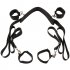  US Direct  BDSM Bed Restraints Kit Wrist Thigh Leg Retraint System Hand   Ankle Cuff Black