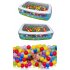  US Direct  Babrit Pack of 100 Phthalate Free BPA Free Crush Proof Plastic Ball Ocean Balls Pit Balls   6 Bright Colors