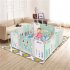  US Direct  Baby Care Foldable Play  Pen Safety Fence For Child Including 12 Small Panels 1 Door Panel 1 Game Panel Green off white