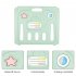  US Direct  Baby Care Foldable Play  Pen Safety Fence For Child Including 12 Small Panels 1 Door Panel 1 Game Panel Green off white