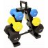  US Direct  BalanceFrom Colored Neoprene Coated Dumbbell Set with Stand DB 5812 53 28 20