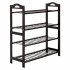  US Direct  Bamboo Shoe Rack With Handles12 batten 4 Tiers Multipurpose For Shoes Towels Books Small Appliances coffee