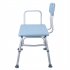  US Direct  Bathroom Safety Shower Chair With Back 1 35mm 10 level Height Adjustable Anti slip Anti rust Bath Chair blue