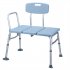  US Direct  Bathroom Safety Shower Chair With Back 1 35mm 10 level Height Adjustable Anti slip Anti rust Bath Chair blue