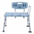  US Direct  Bathroom Safety Shower Chair With Back 1 35mm 10 level Height Adjustable Anti slip Anti rust Bath Chair blue