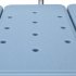  US Direct  Bathroom Safety Shower Chair With Back 1 35mm 10 level Height Adjustable Anti slip Anti rust Bath Chair blue