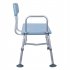  US Direct  Bathroom Safety Shower Chair With Back 1 35mm 10 level Height Adjustable Anti slip Anti rust Bath Chair blue