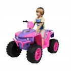 [US Direct] Beach Car Toy Atv Dual Drive Battery 12v7ah*1 With Slow Start Without Remote Control For Girls Gifts pink purple