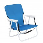 [US Direct] Beach  Chair 48.5*44*75cm Oxford Cloth Iron Seat Chair Outdoor Beach Accessories Blue