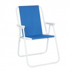 [US Direct] Beach  Chair 48.5*44*75cm Oxford Cloth Iron Seat Outdoor Beach Accessories Blue