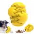  US Direct  Bear Paw Shape Dog  Chewer Multi functional Rubber Chewing Toy For Dog Food Leaking Ball yellow
