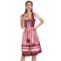  US Direct  Beer Service Ladies Red Wave Point Love Apron Three piece red 2XL