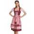  US Direct  Beer Service Ladies Red Wave Point Love Apron Three piece red 2XL