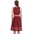  US Direct  Beer Service Ladies Red Wave Point Love Apron Three piece red 2XL