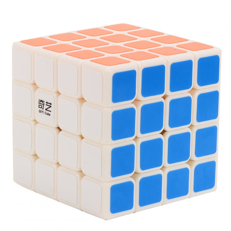 US Brain Teaser G4 Magic Cube 4x4 Sticker Twisty Puzzle Competition Speed Cube White