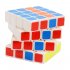  US Direct  Brain Teaser G4 Magic Cube 4x4 Sticker Twisty Puzzle Competition Speed Cube White