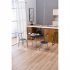  US Direct  Breakfast Table Ergonomic Design Space saving Dining Table For Balcony Garden Courtyard  1 Table 2 Chairs   80x53x76cm  black