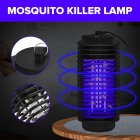 [US Direct] Bug Zapper Ultraviolet Lamp Mosquito Killer Fly Killer Insect Trap Light For Outdoor Indoor black