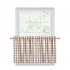  US Direct  CAROMIO 2PCS Buffalo Check Rod Pocket Window Curtain Home Decor Window Treatments Small Window Curtains Set