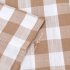  US Direct  CAROMIO 2PCS Buffalo Check Rod Pocket Window Curtain Home Decor Window Treatments Small Window Curtains Set