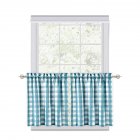 US CAROMIO 2PCS Buffalo Check Rod Pocket Window Curtain Home Decor Window Treatments Small Window Curtains Set