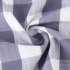  US Direct  CAROMIO 2PCS Check Rod Pocket Window Curtain Home Decor Window Treatments Small Window Curtains Set Gray 26  36  2