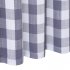  US Direct  CAROMIO 2PCS Check Rod Pocket Window Curtain Home Decor Window Treatments Small Window Curtains Set Gray 26  36  2