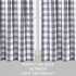  US Direct  CAROMIO 2PCS Check Rod Pocket Window Curtain Home Decor Window Treatments Small Window Curtains Set Gray 26  36  2