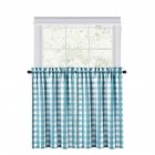 US CAROMIO 2PCS Buffalo Check Rod Pocket Window Curtain Home Decor Window Treatments Small Window Curtains Set