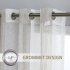  US Direct  CAROMIO 52 W Sheer Curtains for Living Room Bedroom   Beige