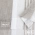  US Direct  CAROMIO 52 W Sheer Curtains for Living Room Bedroom   Beige
