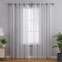  US Direct  CAROMIO 52 W Sheer Curtains for Living Room Bedroom   Light Gray