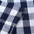  US Direct  CAROMIO Buffalo Check Rod Pocket Window Valance Home Decor Window Treatments Navy Blue 52  15 