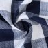  US Direct  CAROMIO Buffalo Check Rod Pocket Window Valance Home Decor Window Treatments Navy Blue 52  15 