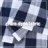  US Direct  CAROMIO Buffalo Check Rod Pocket Window Valance Home Decor Window Treatments Navy Blue 52  15 