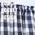  US Direct  CAROMIO Buffalo Check Rod Pocket Window Valance Home Decor Window Treatments Navy Blue 52  15 