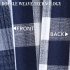  US Direct  CAROMIO Buffalo Check Rod Pocket Window Valance Home Decor Window Treatments Navy Blue 52  15 