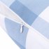  US Direct  CAROMIO Cotton Pillowcase Breathable Plaid Pattern Pillow  Cover with Smooth Zipper for Living room Bedroom