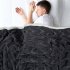  US Direct  CAROMIO Sherpa Fleece Soft Plush Jacquard Fluffy Throw Blanket   Grey